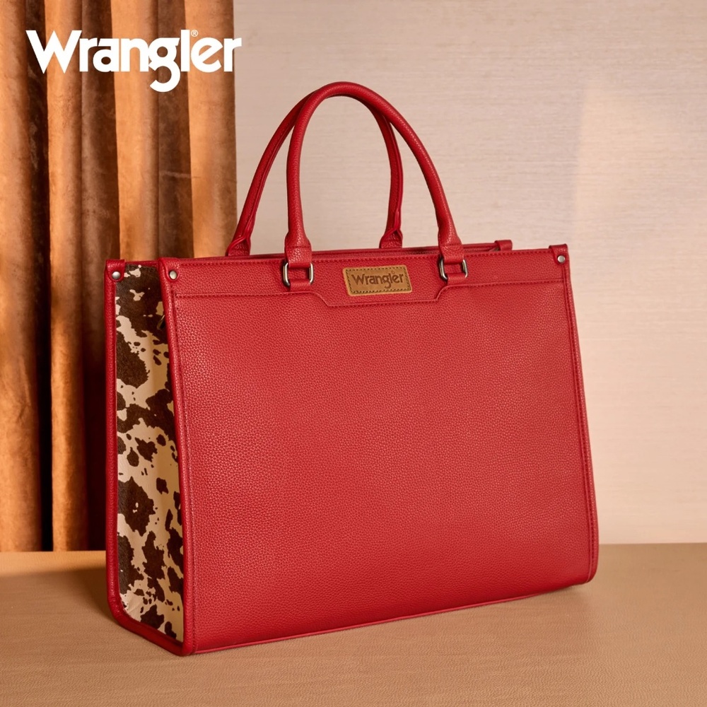 Wrangler Carry-All Large Tote Work Tote /Crossbody Red